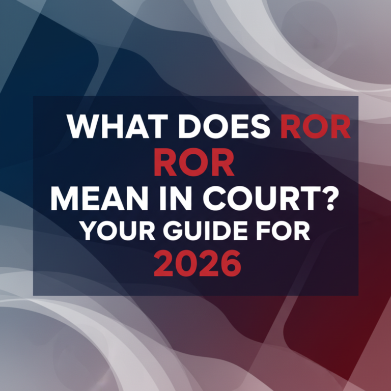 What Does ROR Mean in Court? Your Guide for 2026 • US Immigration Bonds